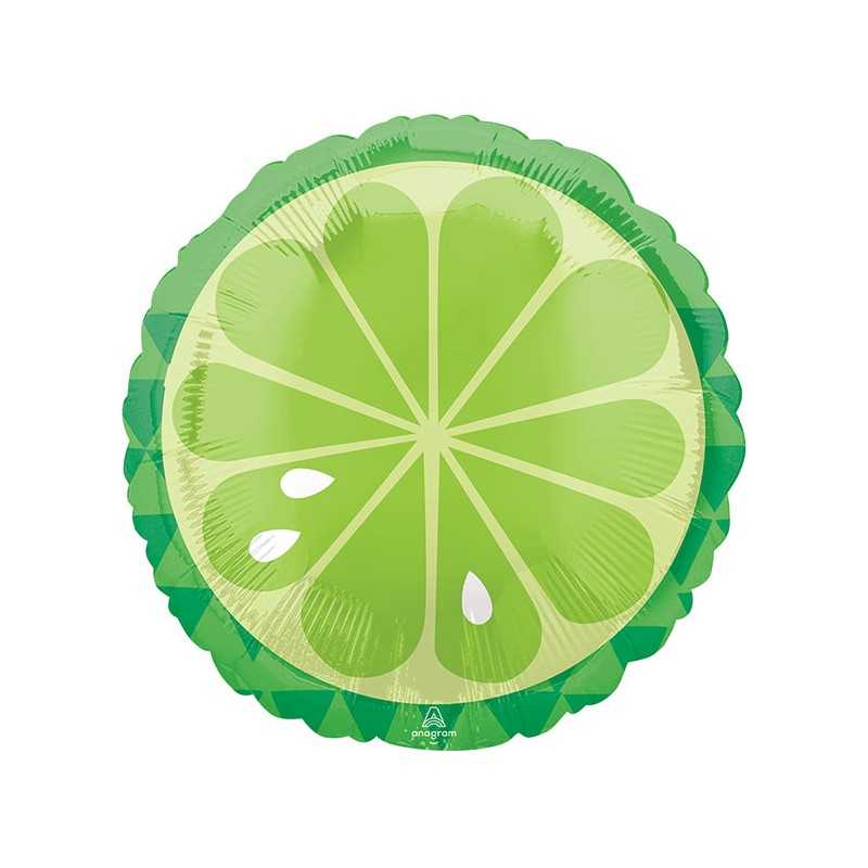 BALLON METALIQUE CITRON VERT 43 CM 