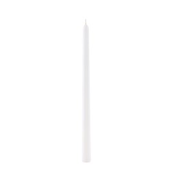 2 BOUGIES FLAMBEAU 30 CM BLANC