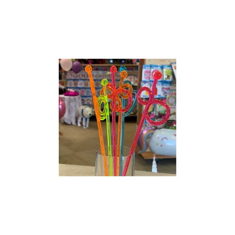 6 TOUILLEURS FLUO