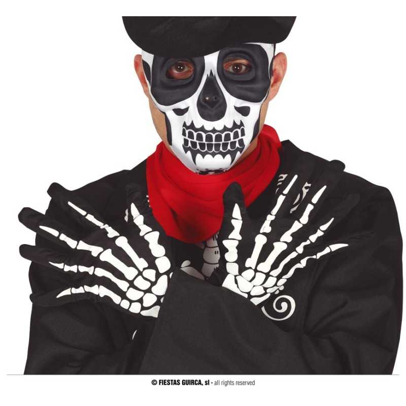 GANTS MAINS DE SQUELETTE COURTS