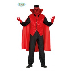 DEGUISEMENT DEMON LORD DEVIL ROUGE ET NOIR TAILLE M