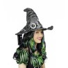 CHAPEAU DE SORCIERE ARGENT METALLIQUE