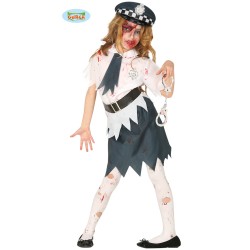 DEGUISEMENT POLICIERE HALLOWEEN TAILLE 5-6 ANS