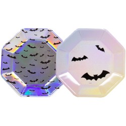 6 ASSIETTES OCTOGONALES HALLOWEEN PASTEL