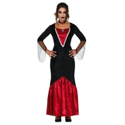 DEGUISEMENT VAMPIRE FEMME ROBE LONGUE HALLOWEEN TAILLE M
