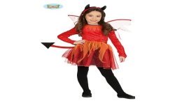 DEGUISEMENT DIABLESSE ENFANT HALLOWEEN TAILLE 7-9 ANS