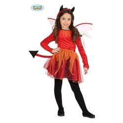 DEGUISEMENT DIABLESSE ENFANT HALLOWEEN TAILLE 7-9 ANS