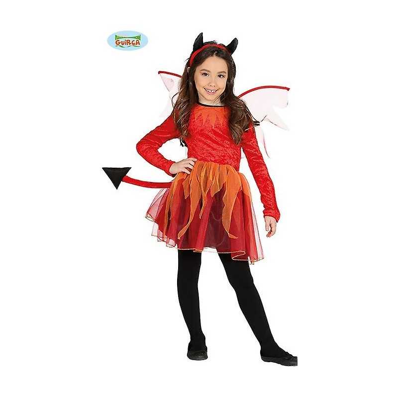 DEGUISEMENT DIABLESSE ENFANT HALLOWEEN TAILLE 7-9 ANS