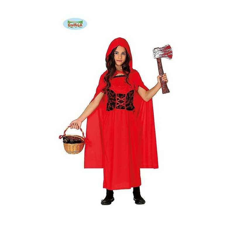 DEGUISEMENT CHAPERON ROUGE ENFANT HALLOWEEN TAILLE 5/6 ANS