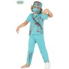 DEGUISEMENT CHIRURGIEN ZOMBIE HALLOWEEN TAILLE 5/6 ANS