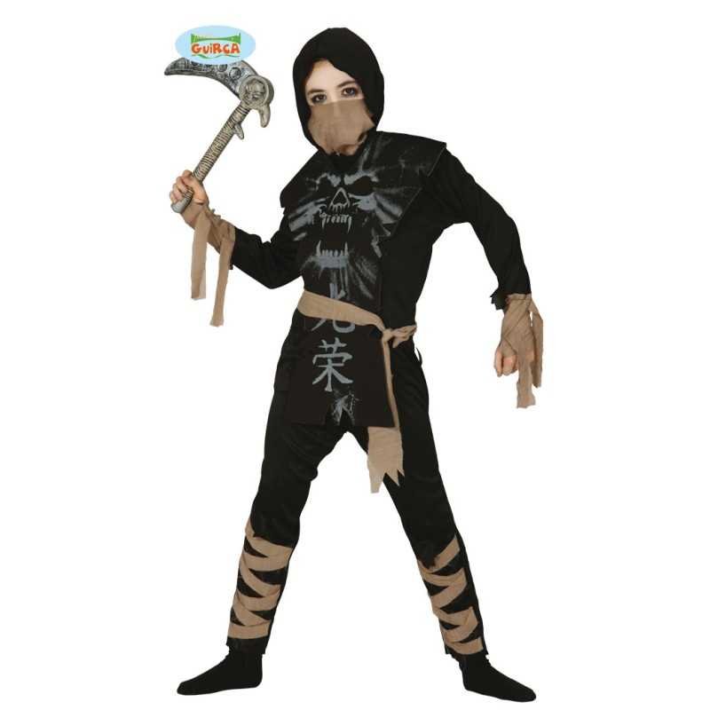 DEGUISEMENT NINJA FANTOME HALLOWEEN TAILLE 5/6 ANS