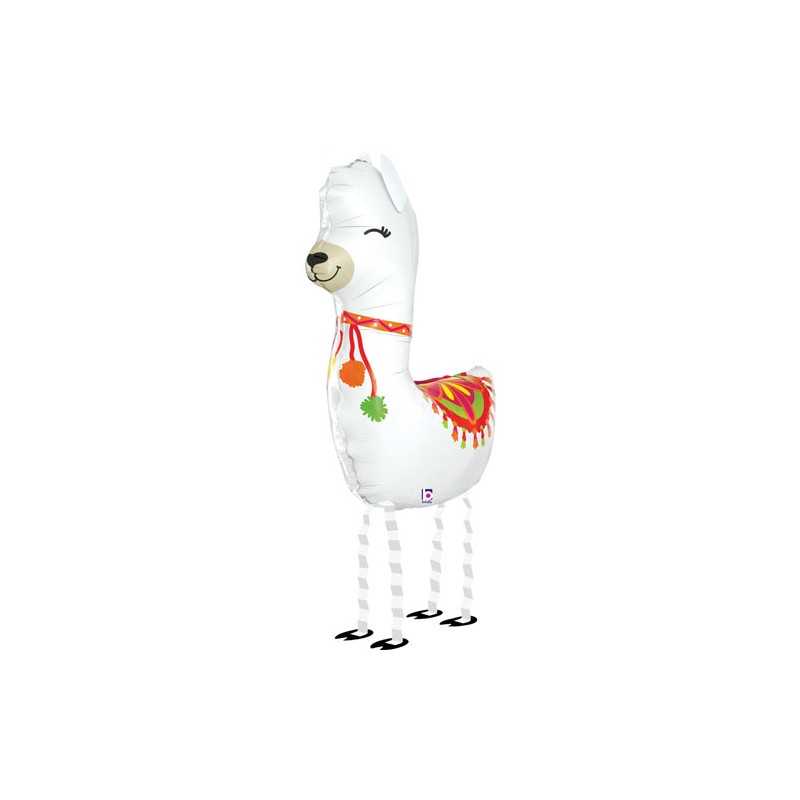 BALLON MARCHEUR AIRWALKER LAMA BLANC 104 CM
