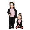 DEGUISEMENT CHAT NOIR BEBE HALLOWEEN TAILLE 6-12 MOIS