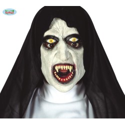 MASQUE LATEX BONNE SOEUR SINISTRE LA NONE HALLOWEEN TAILLE UNIQUE