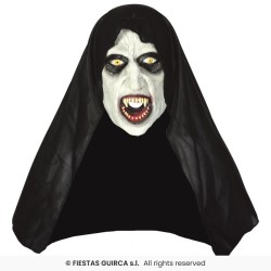 MASQUE LATEX BONNE SOEUR SINISTRE LA NONE HALLOWEEN TAILLE UNIQUE