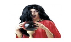 PERRUQUE AMELIE LUNGUE SORCIERE NOIR