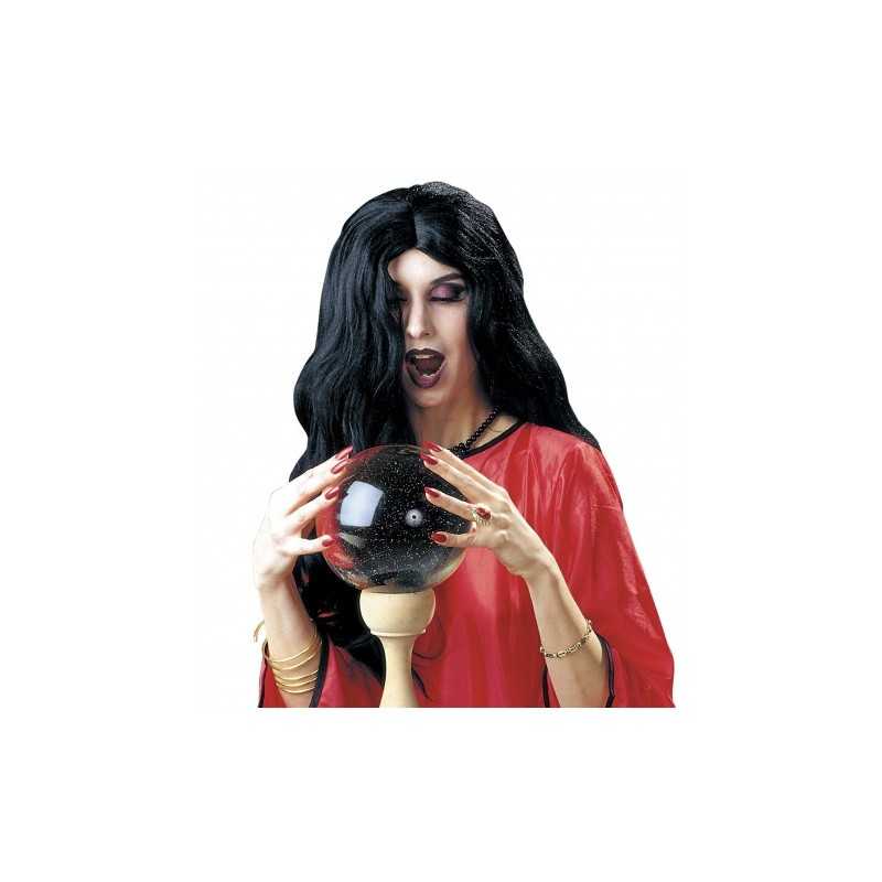 PERRUQUE AMELIE LUNGUE SORCIERE NOIR