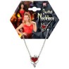 COLLIER PIERRRE COEUR ROUGE DEMONIAQUE