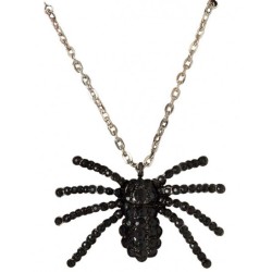 COLLIER ARAIGNEE STRASS NOIR
