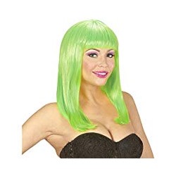 PERRUQUE LONGUE VERT NEON 