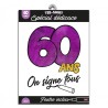 T-SHIRT A DEDICACER 60 ANS