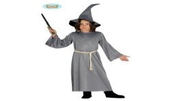 DEGUISEMENT SORCIER EN MAGIE GRIS GANDALF TAILLE 10-12 ANS