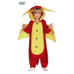 DEGUISEMENT DRAGON ROUGE TAILLE 3-4 ANS
