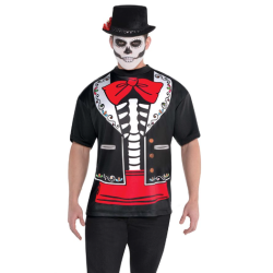 T-SHIRT IMPRESSION DAY OF THE DEAD HOMME TAILLE XL