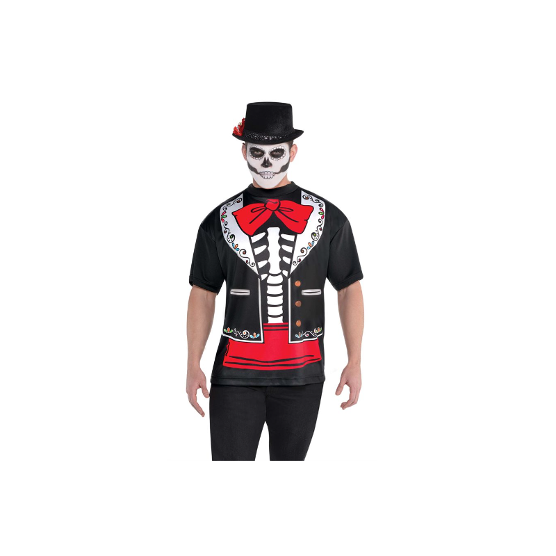 T-SHIRT IMPRESSION DAY OF THE DEAD HOMME TAILLE XL