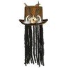 CHAPEAU HAUT DE FORME VAUDOU AVEC DREADLOCKS
