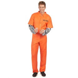 DEGUISEMENT PRISONNIER DETENU COMBINAISON ORANGE TAILLE L