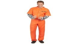 DEGUISEMENT PRISONNIER DETENU COMBINAISON ORANGE TAILLE M