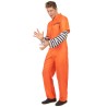 DEGUISEMENT PRISONNIER DETENU COMBINAISON ORANGE TAILLE M