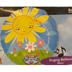 BALLON METALLIQUE MUSICALE MOM YOU ARE MY SHUNSHINE 71 X 71 CM