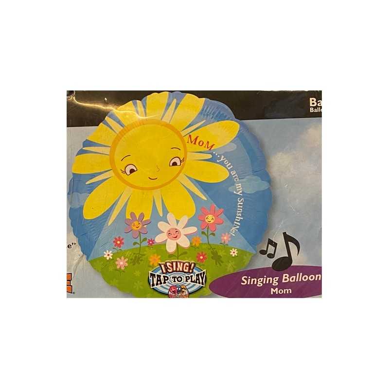 BALLON METALLIQUE MUSICALE MOM YOU ARE MY SHUNSHINE 71 X 71 CM