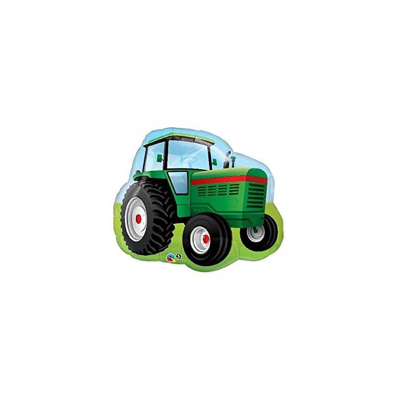 BALLON METALLIQUE TRACTEUR VERT 86 CM