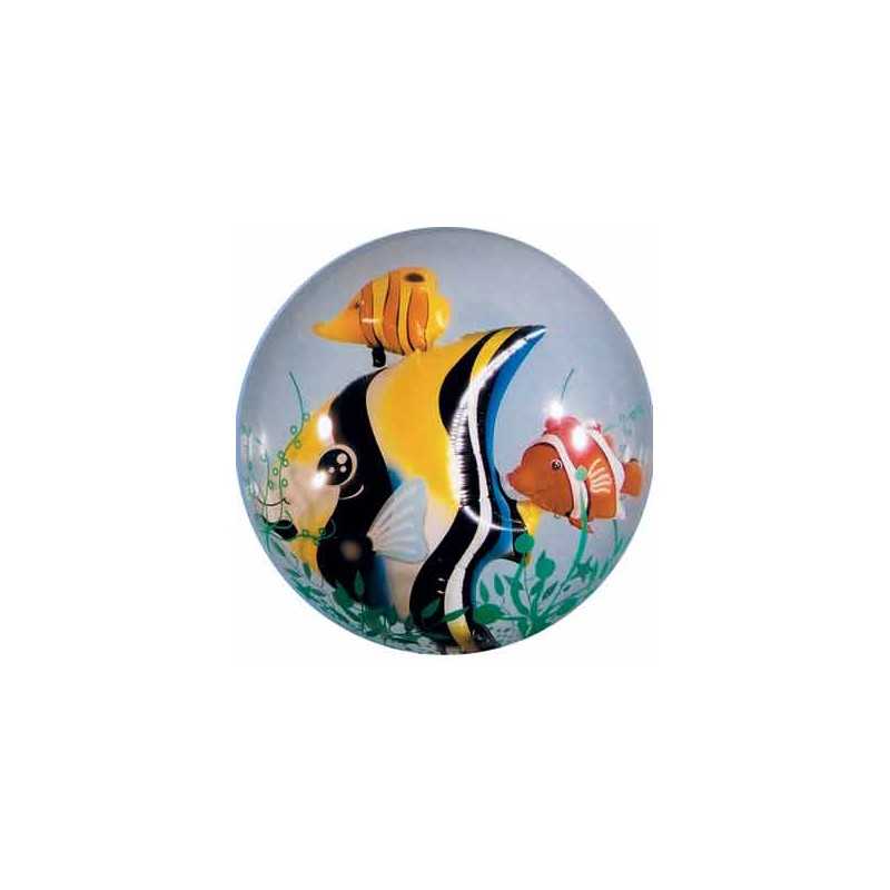 BALLON DOUBLE BUBBLES POISSONS 61 CM DE DIAMETRE