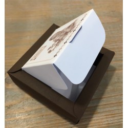 BOITE A DRAGEES EN CARTON BEBE 8 X 8 X 3 CM