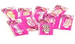 BOUGIE CHIFFRE 0 MULTICOLORE