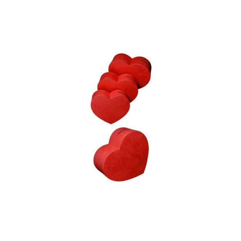 URNE COEUR ROUGE 28 X 36 CM