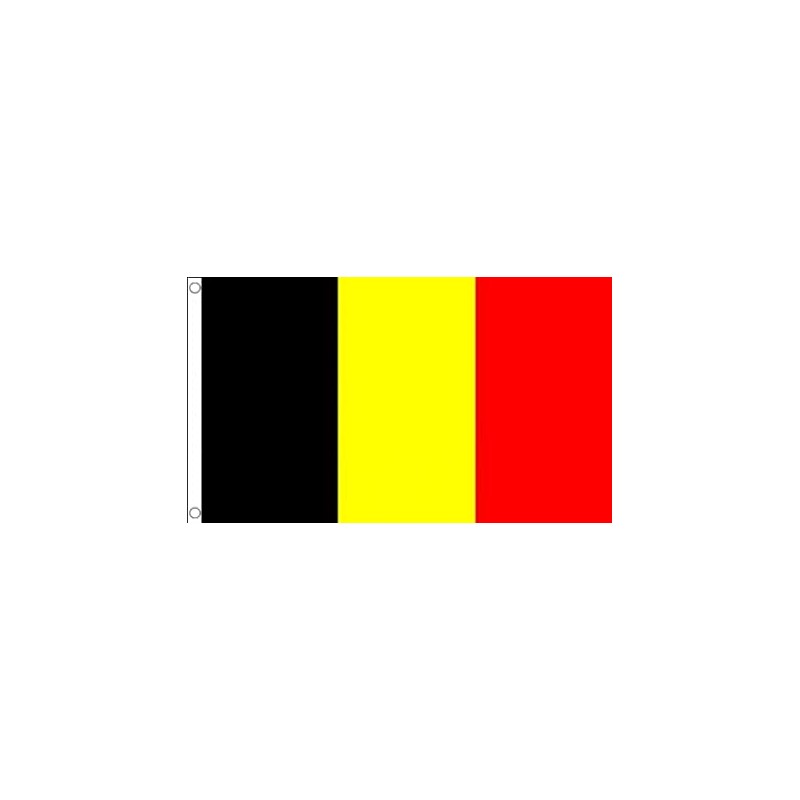 DRAPEAU BELGIQUE EN TISSU 90 X 150 CM