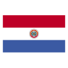 DRAPEAU DU PARAGUAY EN TISSUS 60 X 90 CM