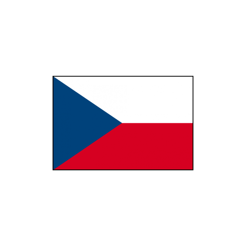 DRAPEAU REPUBLIQUE TCHEQUE EN TISSU 60 X 90 CM