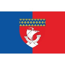 DRAPEAU VILLE DE PARIS EN TISSU 60 X 90 CM