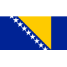 DRAPEAU BOSNIE HERZEGOVINE EN TISSUS 90 X 150 CM