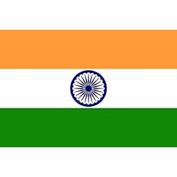 DRAPEAU INDE EN TISSU 90 X 150 CM