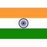DRAPEAU INDE EN TISSU 90 X 150 CM