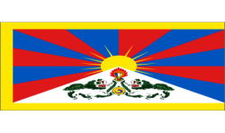 DRAPEAU TIBET EN TISSUS 60 X 90 CM