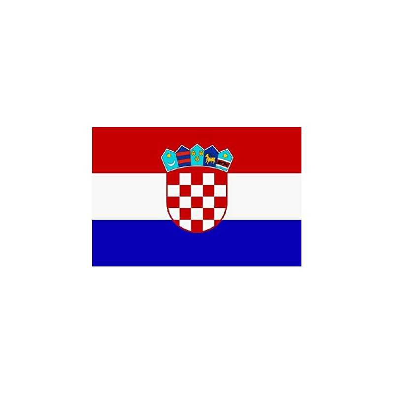 DRAPEAU CROATIE EN TISSU 90 X 150 CM