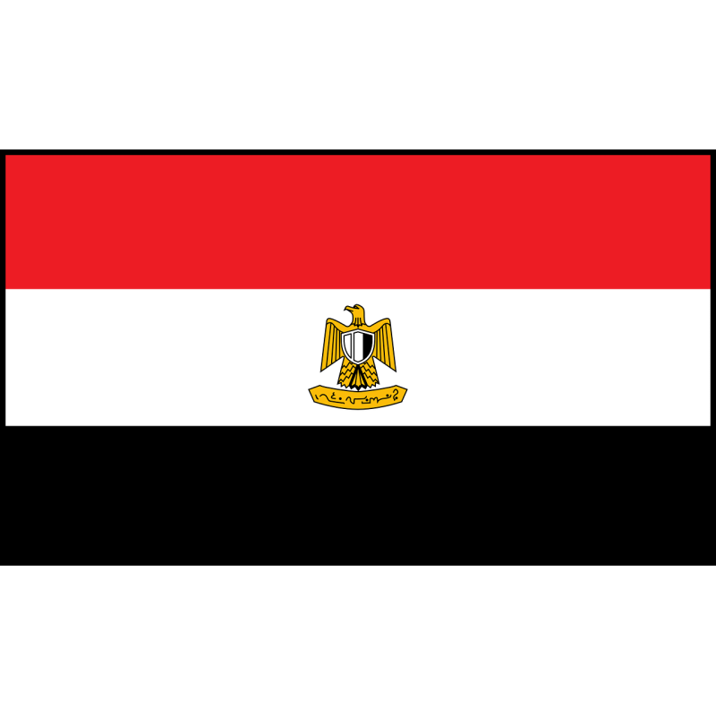 DRAPEAU EGYPTE EN TISSU 90 X 150 CM